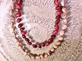 borlotti bean necklace